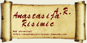 Anastasija Risimić vizit kartica
